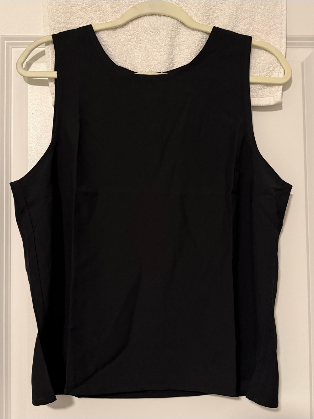 J. Crew Black Sleeveless Scoop-Neck Shell